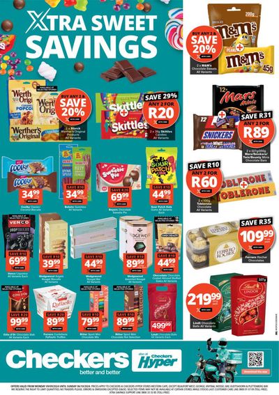 Checkers Hyper catalogue | Checkers Xtra Sweet Savings  | 2024/09/09 - 2024/10/06