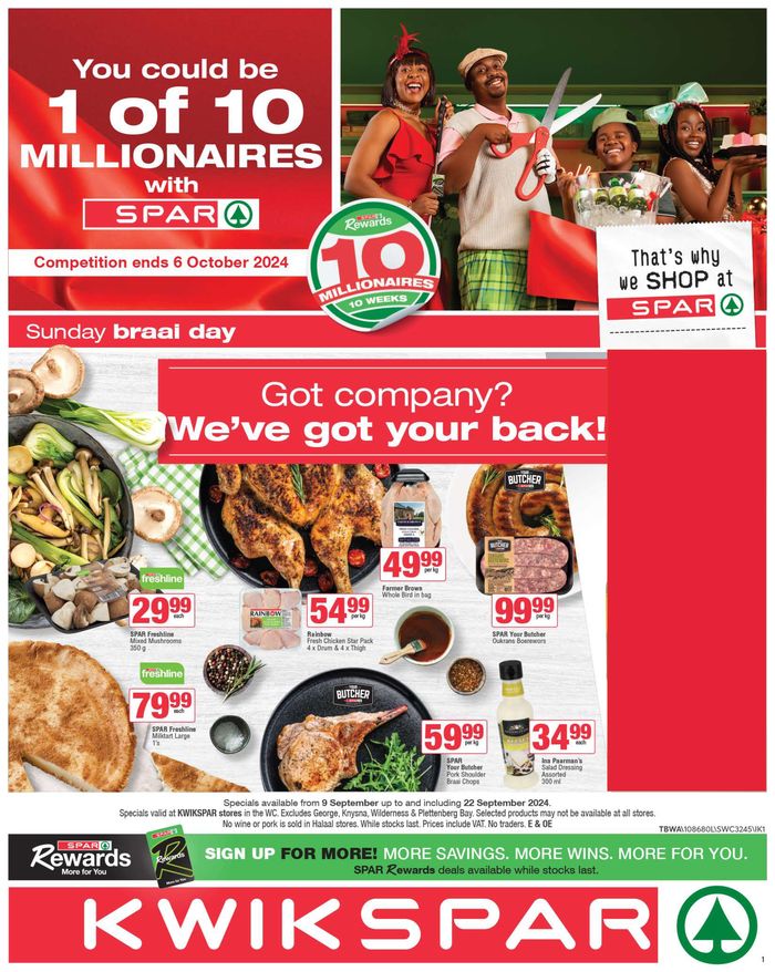 KwikSpar catalogue in Langa | Specials KwikSpar | 2024/09/09 - 2024/09/22