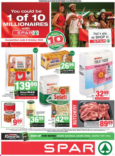 Groceries offers in Klipgat | Specials Spar in Spar | 2024/09/09 - 2024/09/22