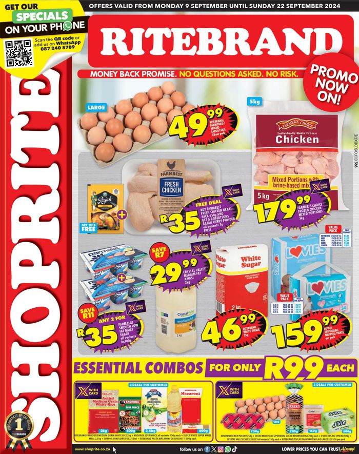 Shoprite catalogue in Dutywa | Shoprite weekly specials | 2024/09/10 - 2024/09/22