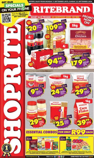 Groceries offers in Chatsworth | Shoprite weekly specials in Shoprite | 2024/09/10 - 2024/09/22