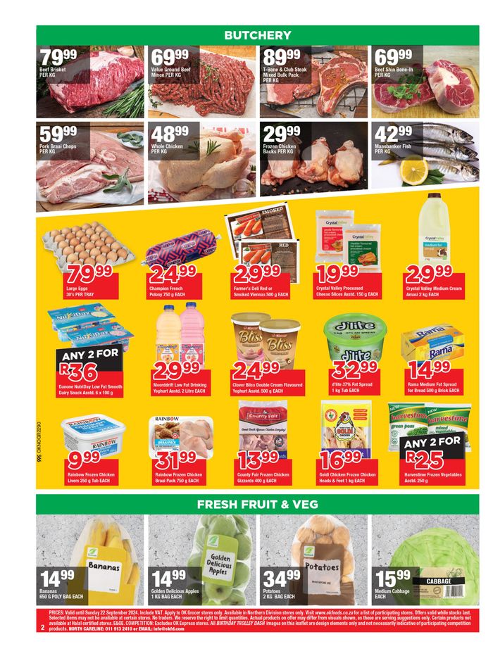 OK Grocer catalogue in Middelburg (Mpumalanga) | OK Grocer weekly specials | 2024/09/10 - 2024/09/22