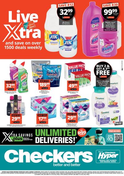 Checkers Hyper catalogue | Checkers Xtra Savings  | 2024/09/10 - 2024/09/22