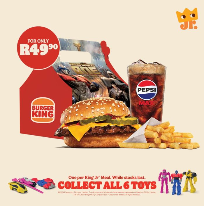 Burger King catalogue in Somerset West | Pop by BK to buy a King Jr meal for just R49.90  | 2024/09/10 - 2024/09/24