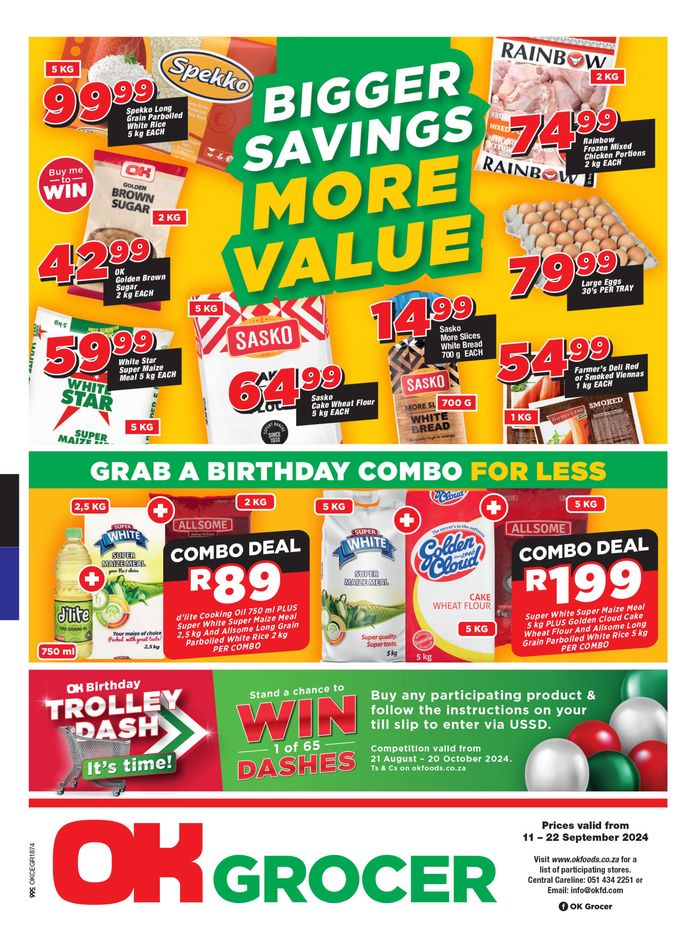 OK Grocer catalogue in Rustenburg | OK Grocer weekly specials | 2024/09/11 - 2024/09/22