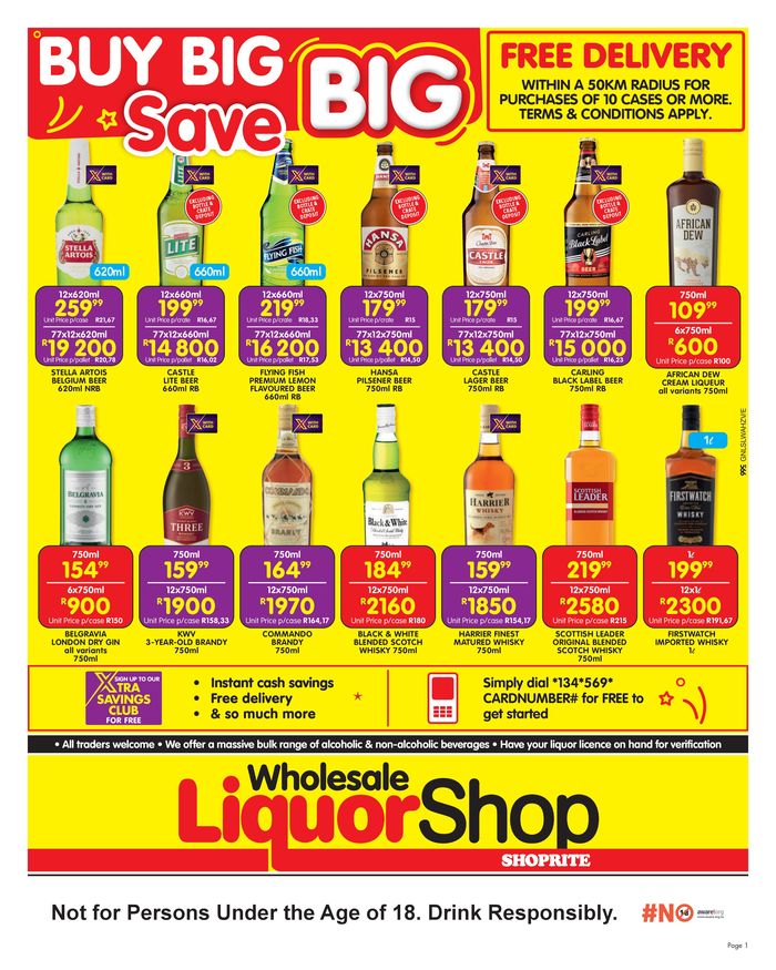 Shoprite LiquorShop catalogue in Dutywa | Shoprite LiquorShop weekly specials | 2024/09/19 - 2024/09/22