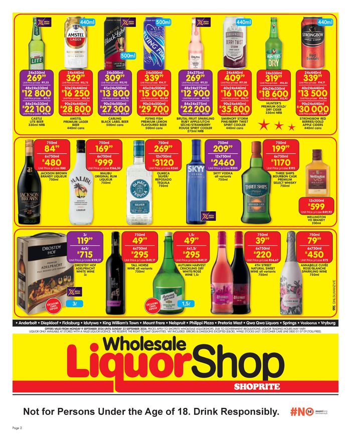 Shoprite LiquorShop catalogue in Boksburg | Shoprite LiquorShop weekly specials | 2024/09/19 - 2024/09/22