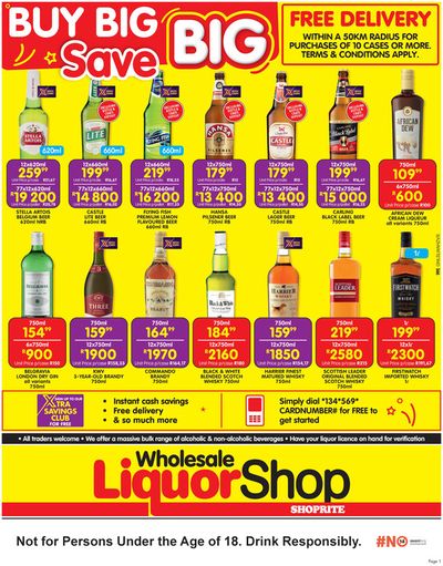 Groceries offers in Bethlehem | Shoprite LiquorShop weekly specials in Shoprite LiquorShop | 2024/09/19 - 2024/09/22