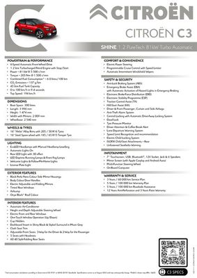 Citroen catalogue | Citroen C3 SHINE | 2023/03/07 - 2024/03/07
