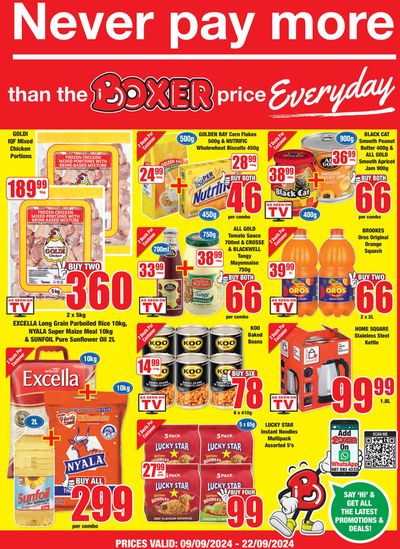 Groceries offers in Klipgat | KZN September MM  in Boxer | 2024/09/13 - 2024/09/22