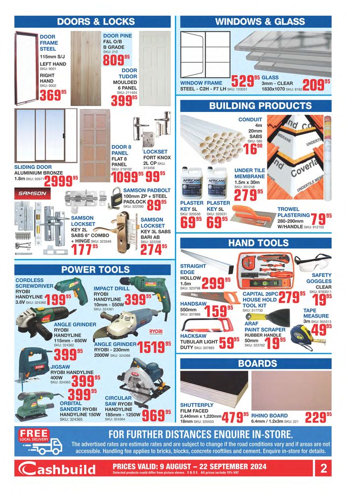 Cashbuild catalogue in Middelburg (Mpumalanga) | Winter Low prices. | 2024/09/13 - 2024/09/22