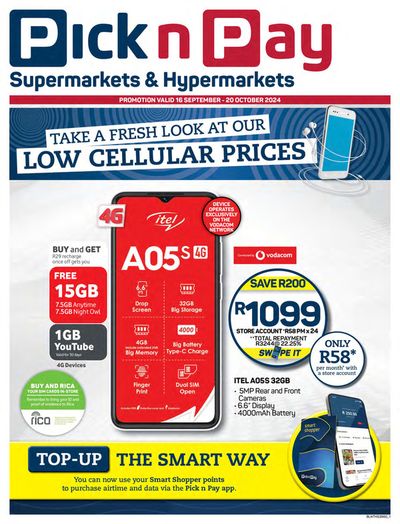 Pick n Pay catalogue in Centurion | Pick n Pay weekly specials | 2024/09/16 - 2024/10/20