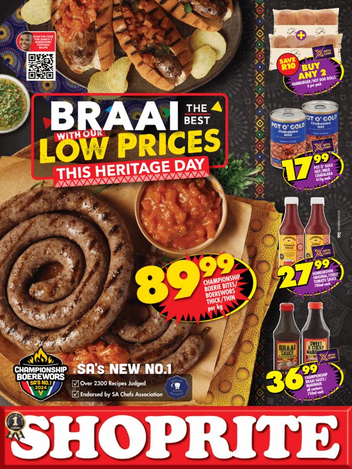 Shoprite catalogue in Boksburg | Shoprite Heritage Freshness | 2024/09/17 - 2024/09/29