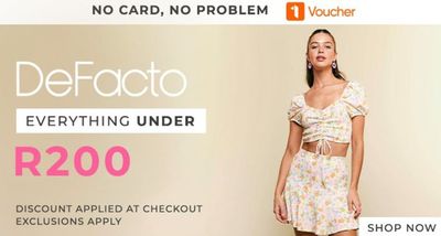 Clothes, Shoes & Accessories offers in Manguzi | Everything under R200 DeFacto in Zando | 2024/09/17 - 2024/10/01