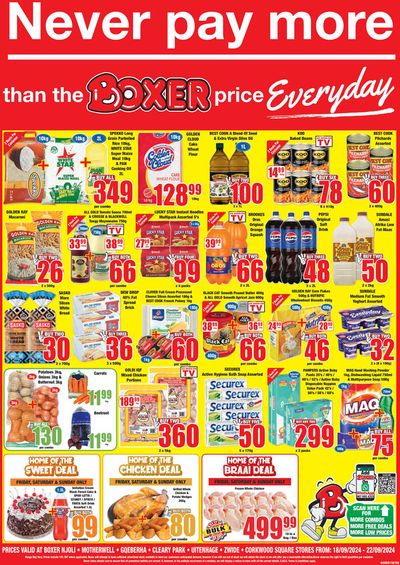 Boxer catalogue in Dutywa | PE Weekly Specials | 2024/09/18 - 2024/09/22