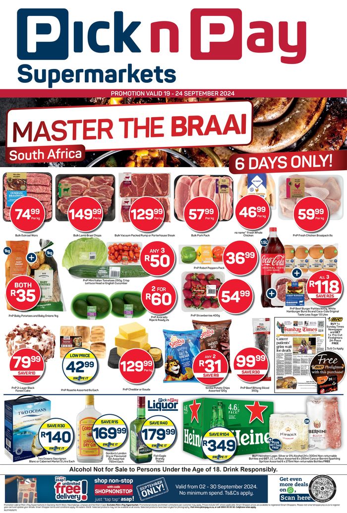 Pick n Pay catalogue in Centurion | Master the Braai | 2024/09/19 - 2024/09/24