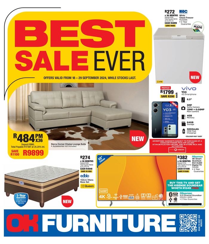 OK Furniture catalogue | Best Sale Ever! | 2024/09/19 - 2024/09/29