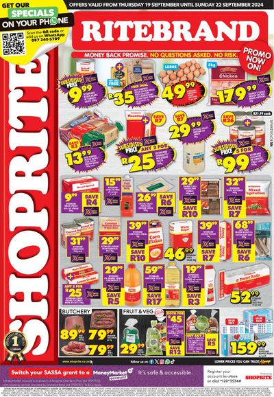 Shoprite catalogue in Ngqeleni | Shoprite weekly specials | 2024/09/20 - 2024/09/22