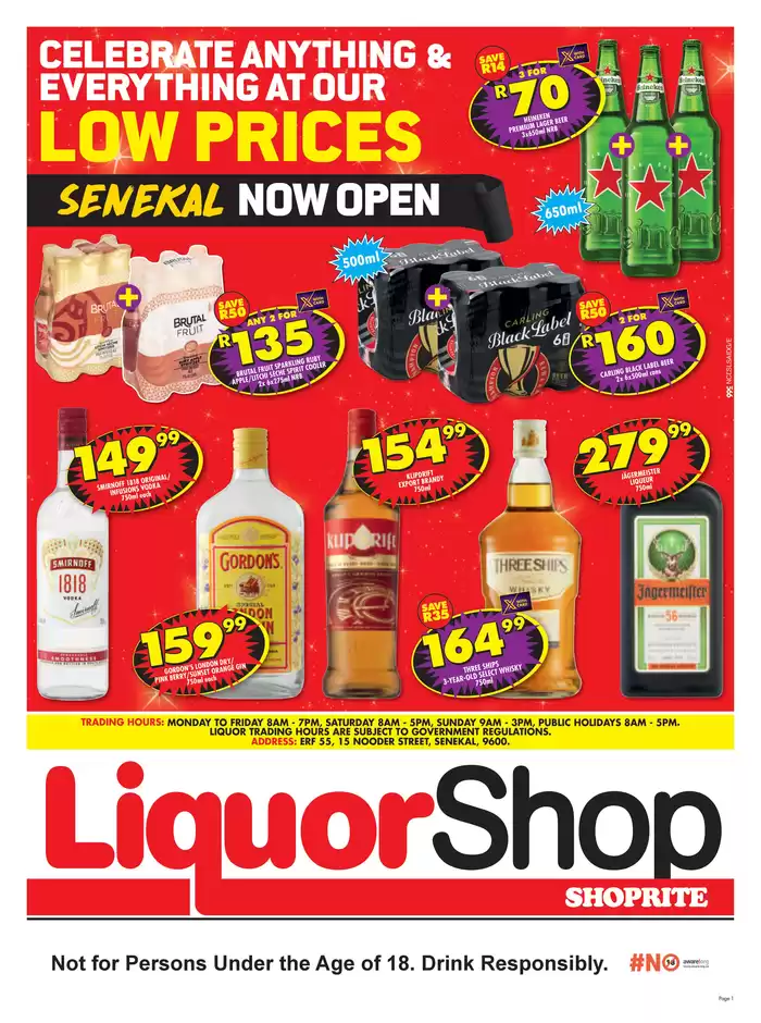Shoprite Liquor Klawer Shop Number 2 Klawer Usave Centre Trading Hours & Specials Tiendeo
