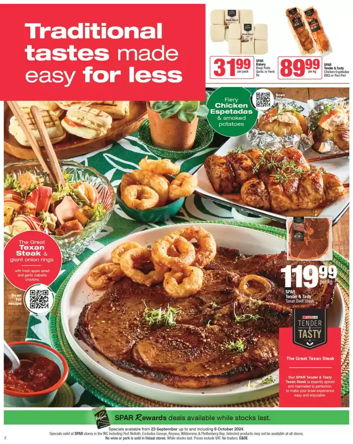 Spar catalogue in Kakamas | Specials Spar | 2024/09/23 - 2024/10/06