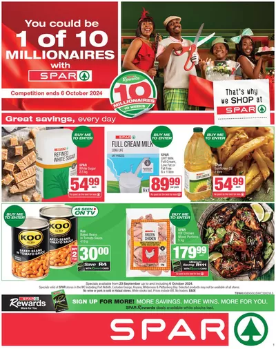 Spar catalogue in Victoria West | Specials Spar | 2024/09/23 - 2024/10/06