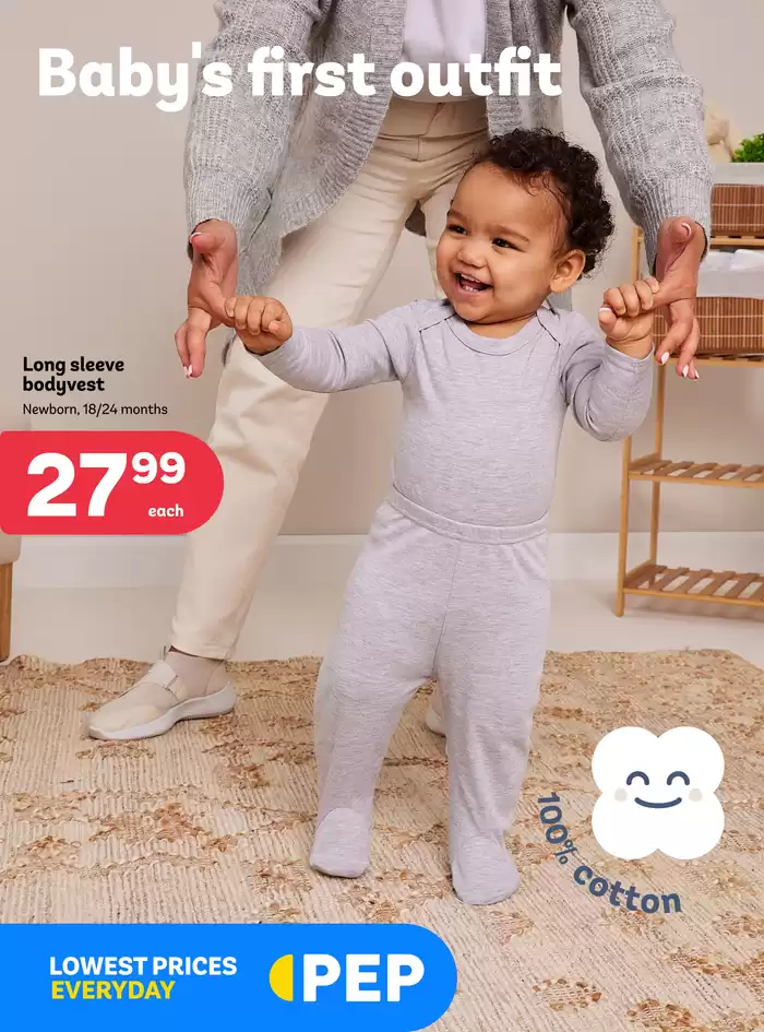 PEP catalogue in Durbanville | Baby´s first outfit | 2024/09/25 - 2024/10/24