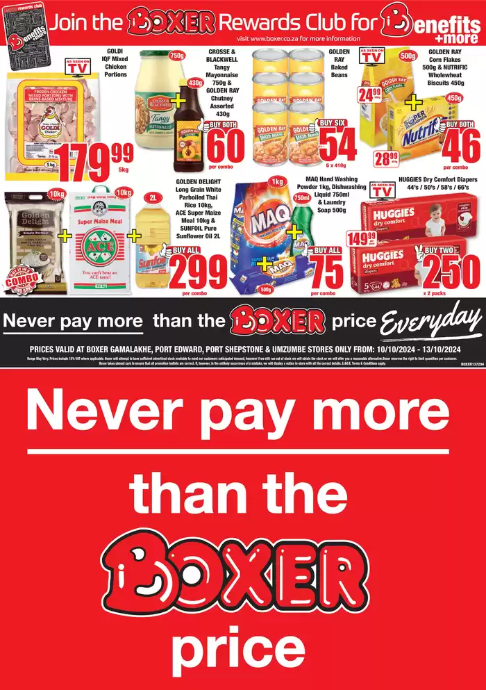 Boxer catalogue in Eshowe | Port Edward Weekly Specials | 2024/10/10 - 2024/10/13