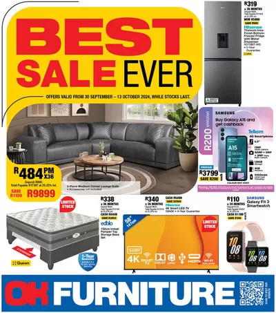 OK Furniture catalogue |  BEST SALE EVER  | 2024/10/10 - 2024/10/13