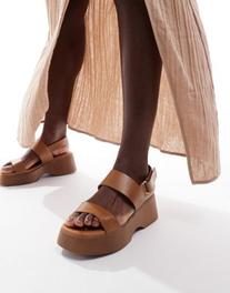ALDO Thilda chunky slingback sandals in cognac offers at R 55 in Asos