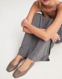 NA-KD square toe ballerina flats in taupe offers at R 30 in Asos