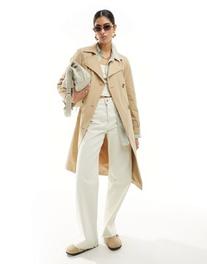 New Look trench coat in stone offers at R 69,99 in Asos