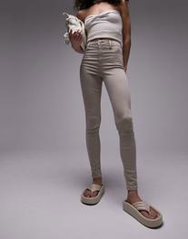 Topshop Joni jeans in sand offers at R 40 in Asos