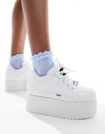 Buffalo 1330-6 stacked trainers in white offers at R 119 in Asos