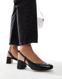 ALDO Bialle Heeled Shoe in Black Leather offers at R 108,99 in Asos