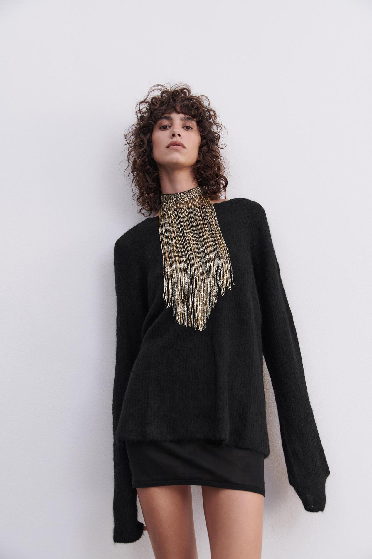 FRINGED CHOKER - LIMITED EDITION offers at R 769 in ZARA