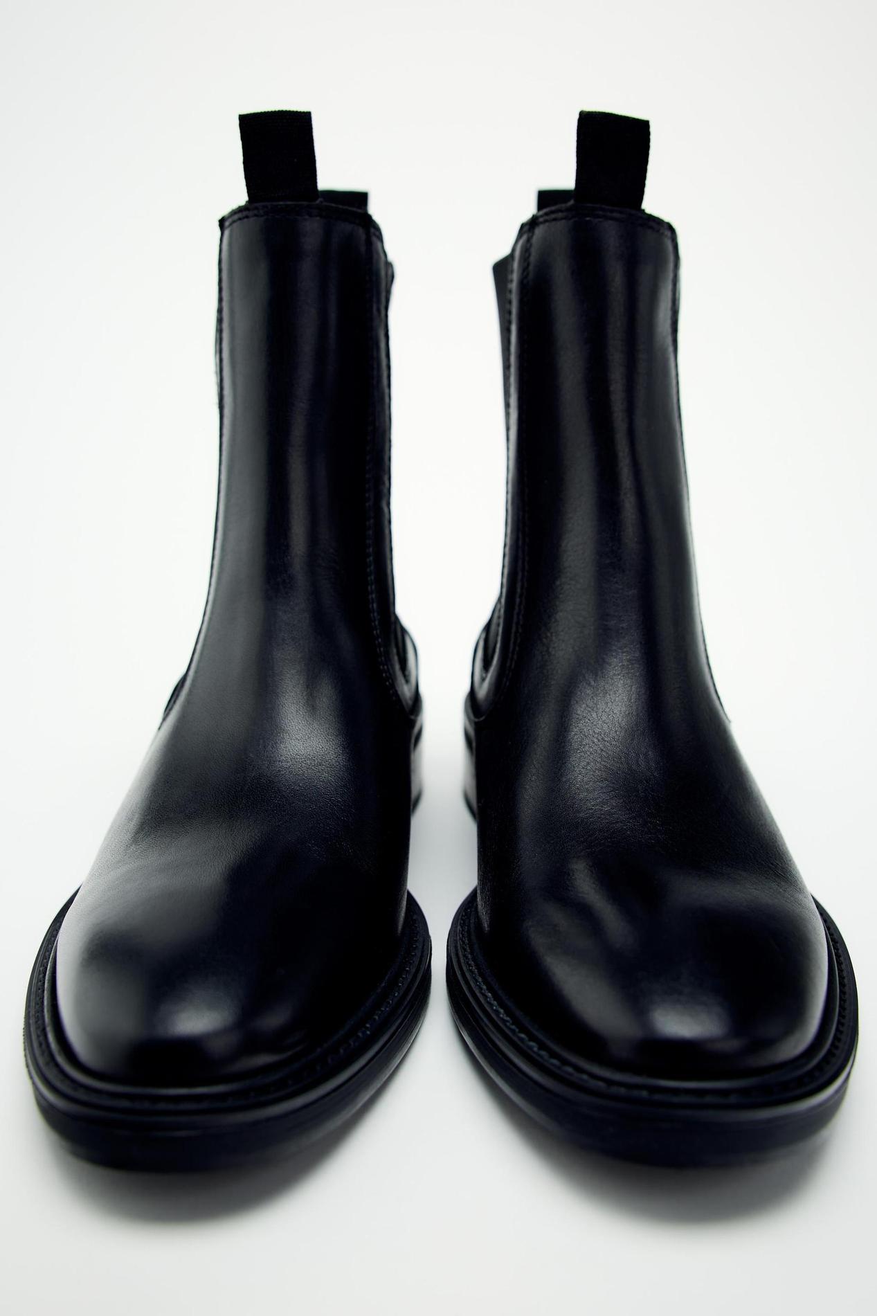 LEATHER CHELSEA BOOTS offers at R 1799 in ZARA