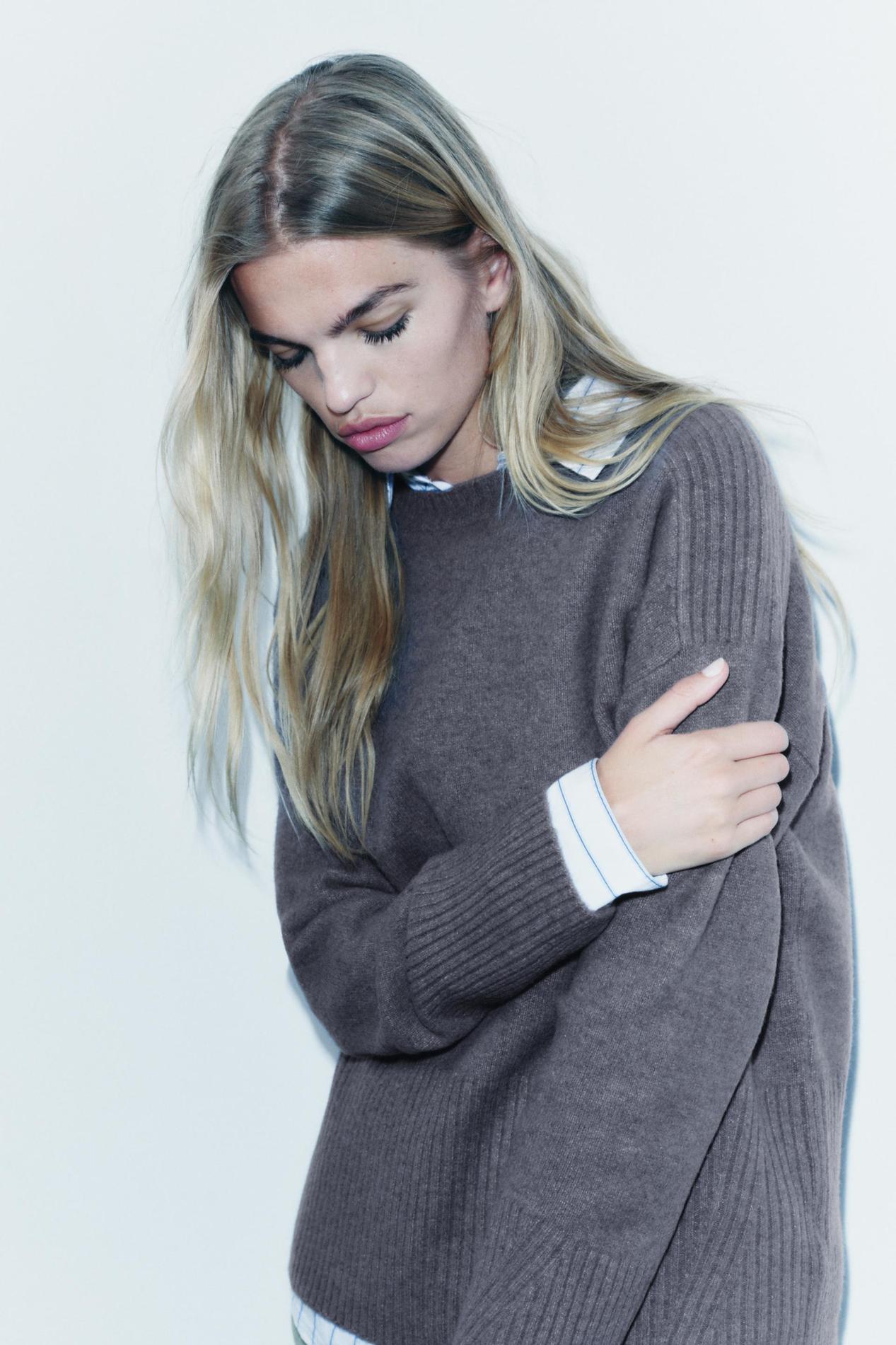 SOFT-TOUCH RIBBED KNIT SWEATER offers at R 899 in ZARA