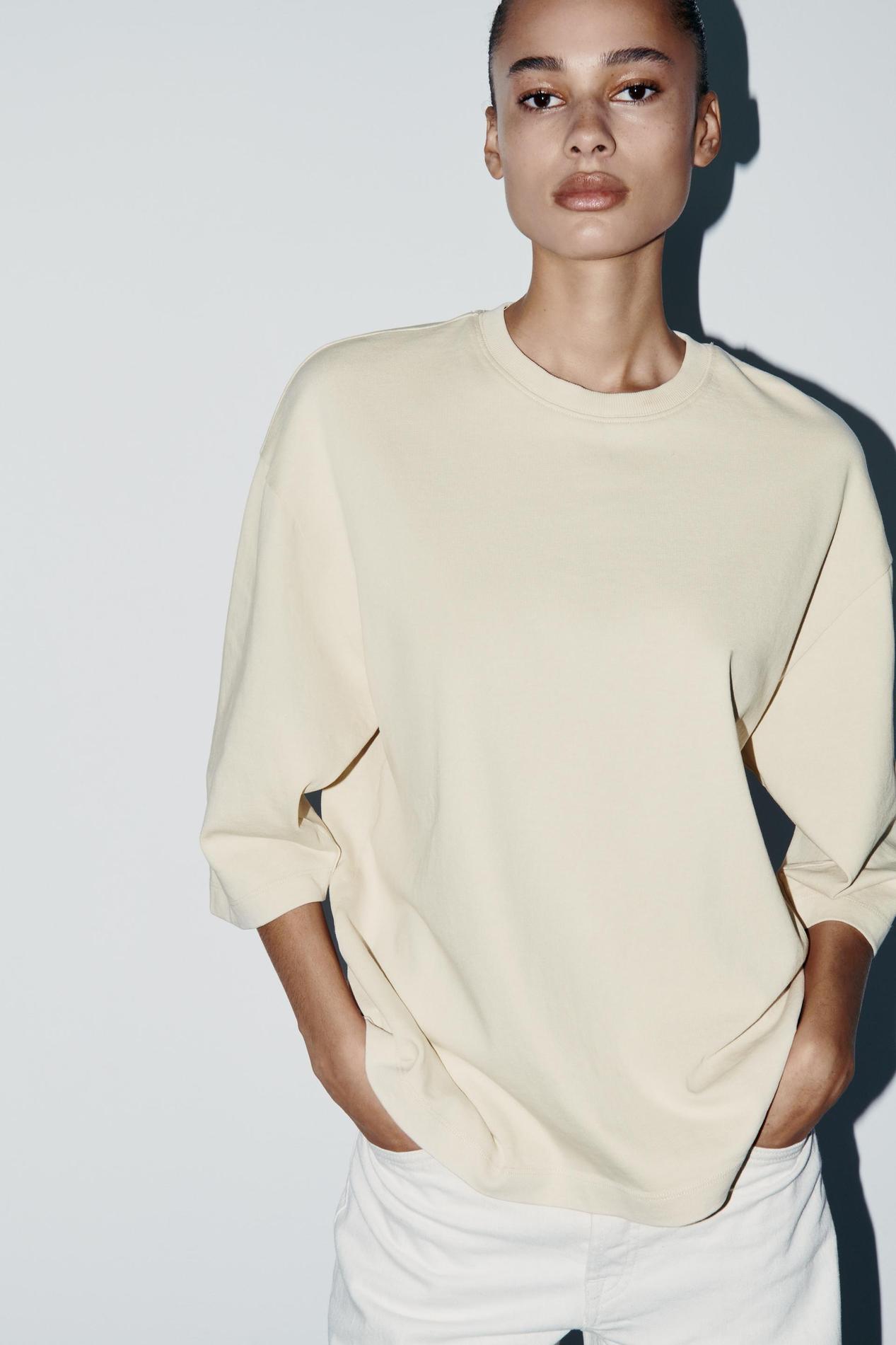OVERSIZE HEAVY WEIGHT FADED T-SHIRT offers at R 549 in ZARA