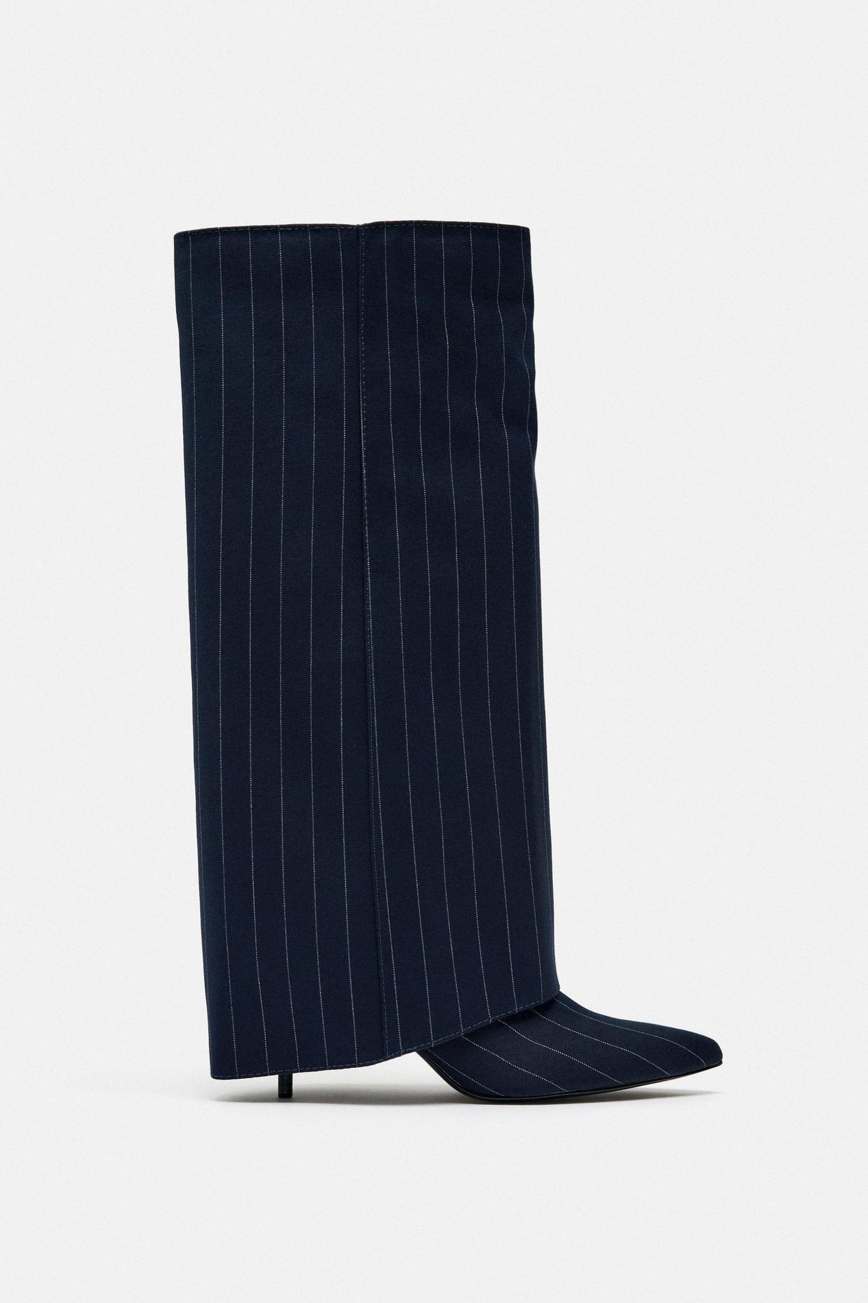 FABRIC HEELED KNEE-HIGH BOOTS offers at R 499 in ZARA
