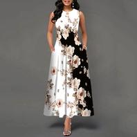 Yemlays Vintage Floral Maxi Dress White offers at R 289 in Zando