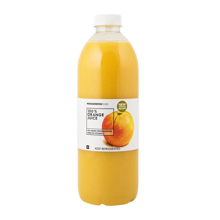 100% Orange Juice 1.5 L offers at R 66,99 in Woolworths