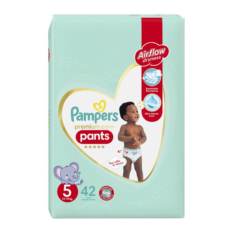 Pampers Premium Care Pants No.5 (12 - 18 kg) 42 pk offers at R 334,99 in Woolworths