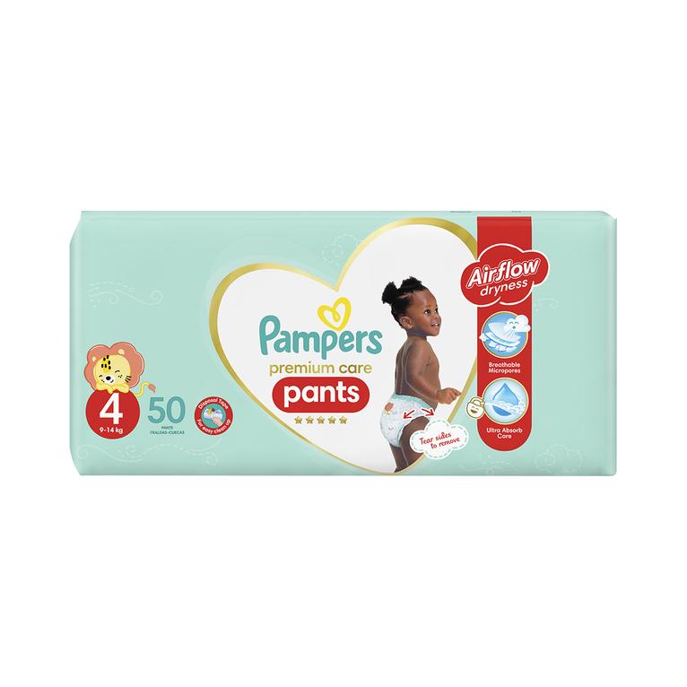 Pampers Premium Care Pants No.4 (9 - 14 kg) 50 pk offers at R 334,99 in Woolworths