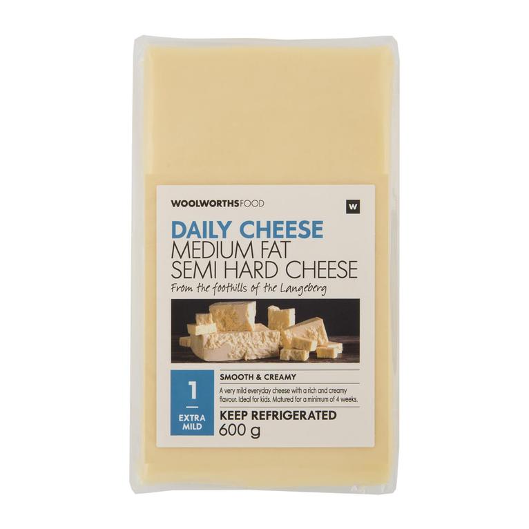 Daily Cheese 600 g offers at R 114,99 in Woolworths
