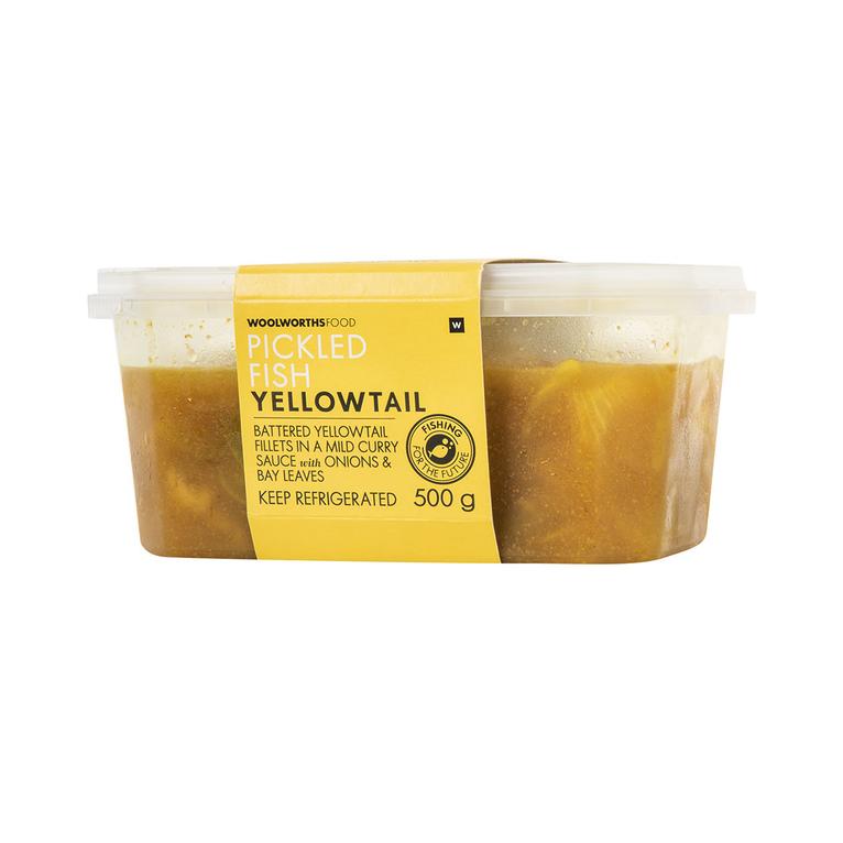 Yellowtail Pickled Fish 500 g offers at R 109,99 in Woolworths