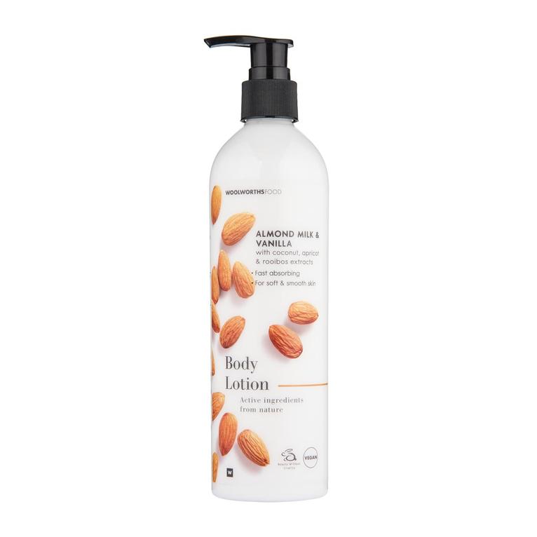 Almond Milk and Vanilla Body Lotion 400 ml offers at R 74,99 in Woolworths