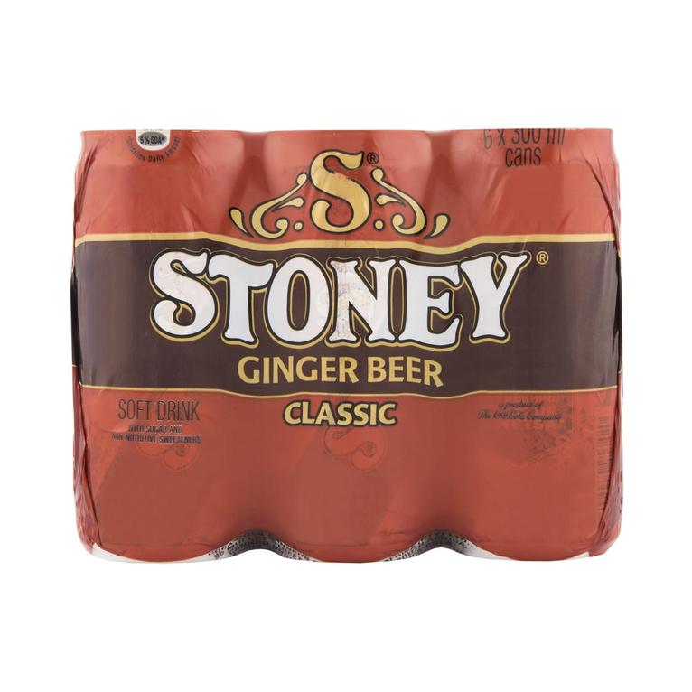 Stoney Ginger Beer Classic 6 x 300 ml Cans offers at R 73,99 in Woolworths