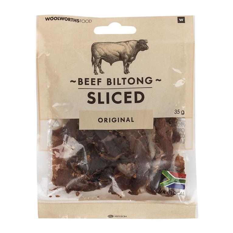 Original Sliced Beef Biltong 35 g offers at R 26,99 in Woolworths