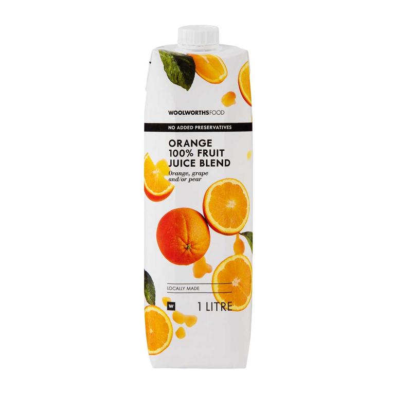 100 % Orange  Fruit Juice Blend 1 L offers at R 36,99 in Woolworths
