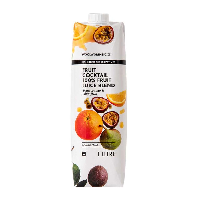 Fruit Cocktail 100 % Fruit Juice Blend 1 L offers at R 36,99 in Woolworths